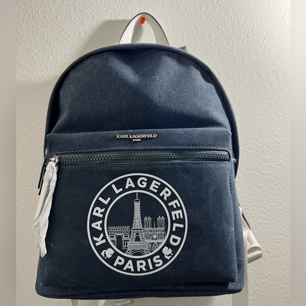 Gorgeous Karl Lagerfeld backpack blue New